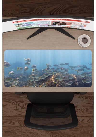 Sualtı Kaymaz Dikişli Kauçuk Oyuncu Mousepad V5 - 70x30 Xl Gaming Mouse Pad Fare Altlığı