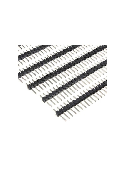 40 Pin 2.54 Mm Tek Sıra Erkek Header - Siyah