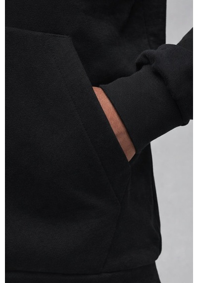 Nike Jordan Core Blank Fleece Po Hoodie Kapüşonlu Erkek Sweatshirt Siyah
