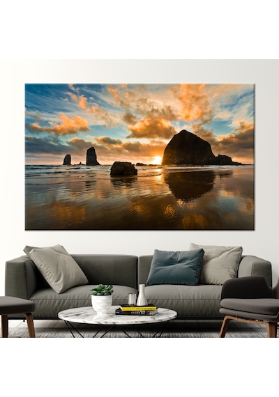 70x100cm 1 Parça Kanvas Tablo, Doğa Posteri, Güneş Işığı Kanvas