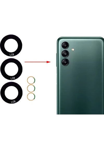 Samsung Uyumlu Galaxy A04s Kamera Lensi Cam Sm-a047f