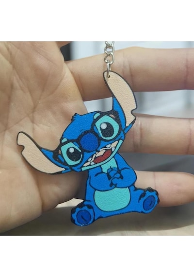 Stitch Sevgi Sevimli Figür Karakter Anahtarlık Çok Renkli