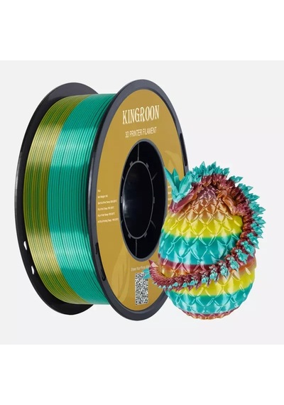 Kingroon Rainbow Pla Silk Gökkuşağı Makron Filament 1.75 Mm 1000gr