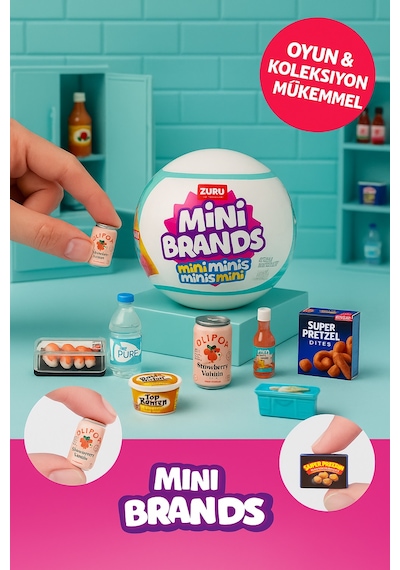 Mini Brands Mini Minis Sürpriz Kutu 5 Li Gerçekçi Mini Oyuncak Market Ürünleri