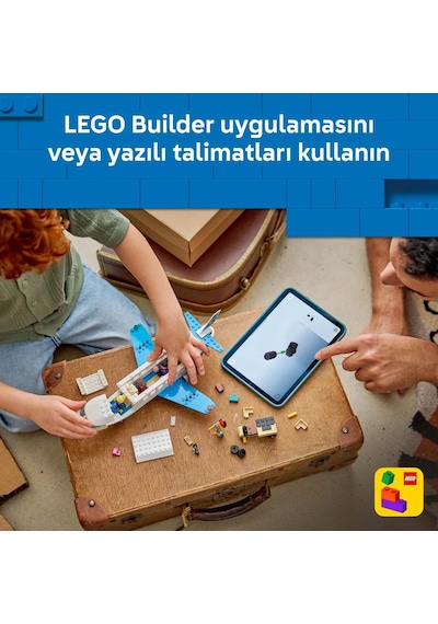 LEGO® City Yolcu Jeti 60492 - 4 Yaş ve Üzeri Çocuklar için 4 Minifigür İçeren Yaratıcı Oyuncak Yapım Seti (118 Parça)