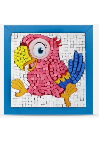 27 I Çocuk Ahşap Çerçeveli Seramik Mozaik Set 20x20 Cm