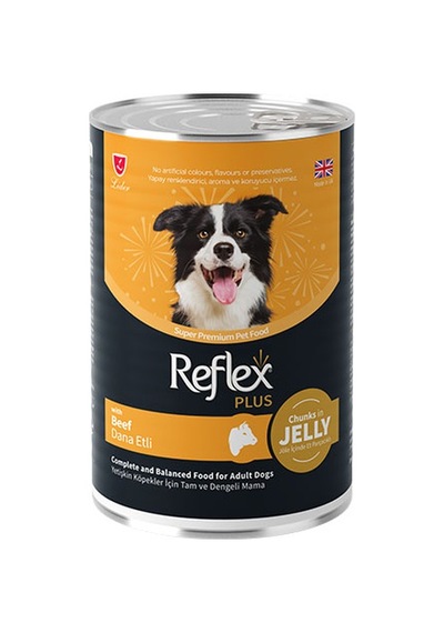 Reflex Plus Jöle İçinde Et Parçacıklı Dana Etli Yetişkin Köpek Konservesi 6 Adet 400 Gr 213-20006.02