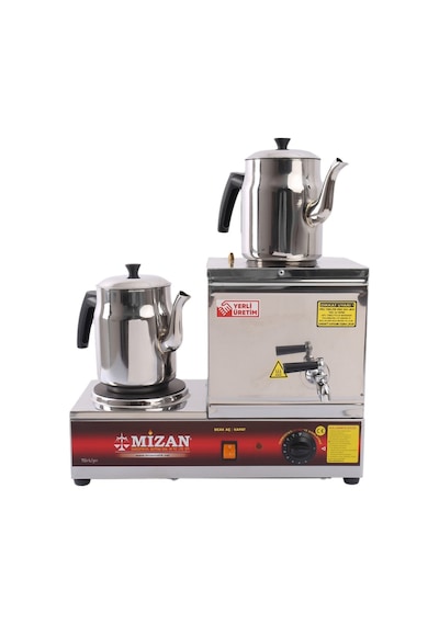 Mizan Tek Demlikli 10 Lt. Çay Kazanı - 1 Demlik Hediyeli !!