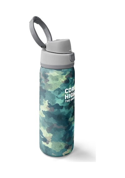 Yaygan Coral High Yeşil Kamuflaj Desenli Pipetli Ve Direkt Içim Çelik Termos 800 Ml 38520 Renkli