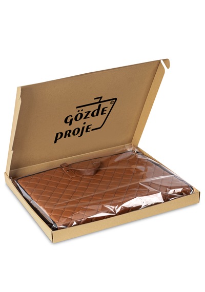 Gözde Proje 40x55 Cm Suni Deri Proje/resim Çantası Cepli Taba Kapitone