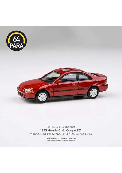 Para64 Honda Civic Coupe Ej1 1995 Milano Red Pa-55764 Çok Renkli