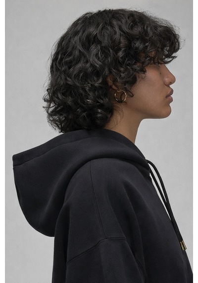 Nike Jordan Flight Fleece Oversize Pullover Hoodie Kadın Oversize Kapüşonlu Sweatshirt Siyah Siyah