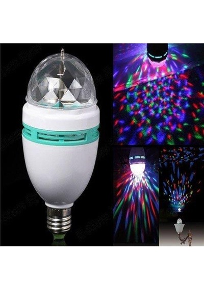 Zhltools Döner Renkli Led Başlıklı Led Disko Topu Gece Lambası Çok Renkli