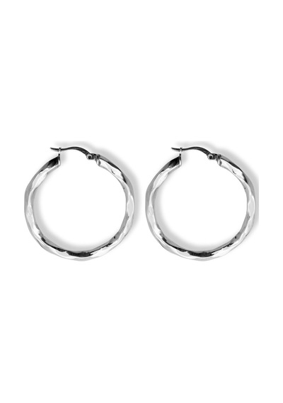 Oya Silver Burgu Kadın Gümüş Halka Küpe 3.5x3.5cm