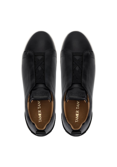 Tamer Tanca Erkek Hakiki Deri Siyah Sneakers & Spor Ayakkabı 1093 2805 Erk Ayk Y26 Sıyah