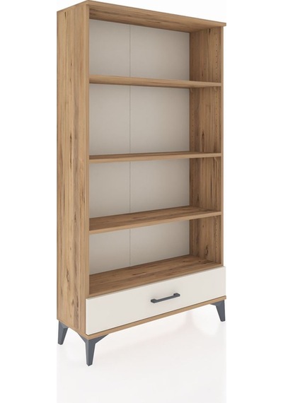 Arges Dolap 4 Raflı Tek Çekmeceli 88x30x163 Çam-aytaşı Çam