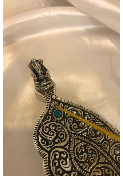 Çubuk Tütsülük İşlemeli Çelik Gümüş Buda Budha Ganesa
