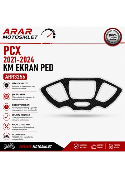 Pcx 2021-2024 Km Ekran Ped 002 -arr3256 Karbon