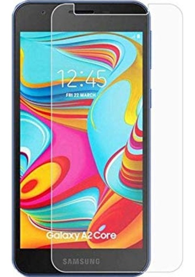 Samsung Uyumlu Galaxy A2 Core Nano Kırılmaz Cam Ekran Koruyucu Şeffaf