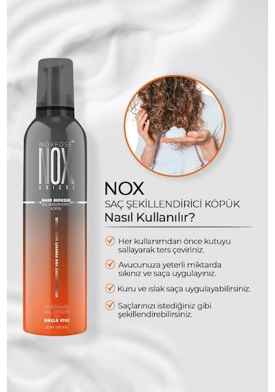 Morfose Nox Saç Köpüğü Ultra Strong 350 ML
