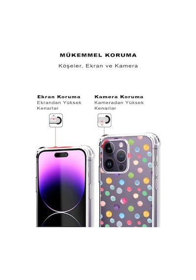 Samsung Galaxy S24fe İle Uyumlu Water Color 6 Baskılı Şeffaf Köşe Korumalı Antişok Kılıf