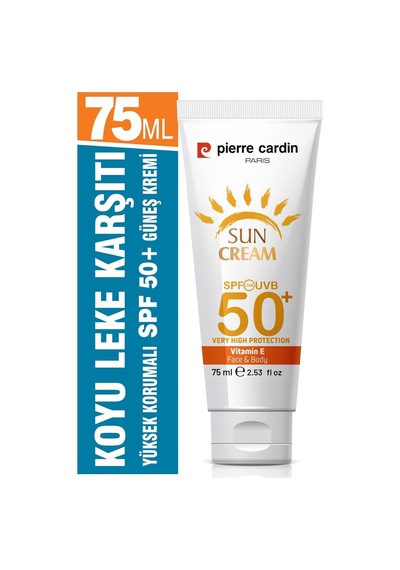 Pierre Cardin Spf 50 Leke Karşıtı Yüksek Koruyucu Yüz Güneş Kremi 75 Ml Normal Ve Kuru Ciltler İçin
