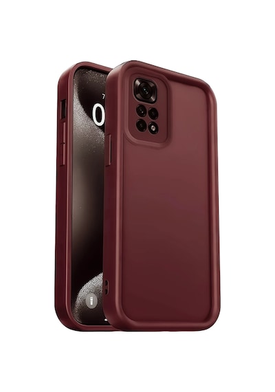 Xiaomi Redmi 10 2022 Uyumlu Kılıf Viera Silikon - Bordo Çok Renkli
