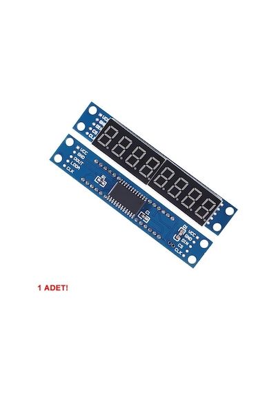 Max7219 8 Bit Hane Kırmızı 7 Segment Ekran 0.36 İnch Saat Seri Haberleşme Dijital Gösterge Display Alarm 8 Dijit A Genel