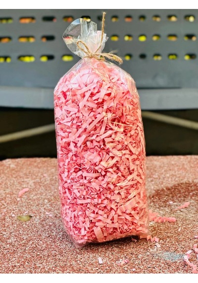 Pembe Z Zigzag Kırpık Kağıt 50 Gr Hediye Kutu İçi Dolgu & Süsleme