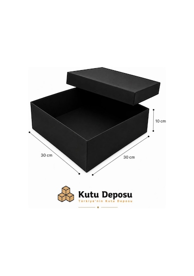 30x30x10 Cm Hediye Kutusu-siyah 1 Adet
