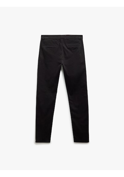 Koton Pamuklu Düğmeli Chino Cep Detaylı Slim Fit Pantolon Siyah 5sam40099hw Siyah Koton Pamuklu Düğmeli Chino Cep Detaylı Slim Fit Pantolon Siyah 5sam40099hw Siyah