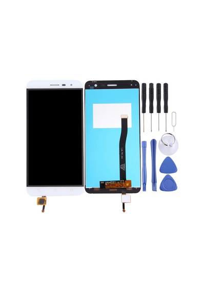 Asus Zenfone 3 / Ze552kl İçin  Lcd Ekran Sayısallaştırıcı Tam Montaj İle Beyaz