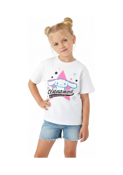 Sea Bubbles Cinnamoroll Kız Çocuk Tişört St10406 Beyaz
