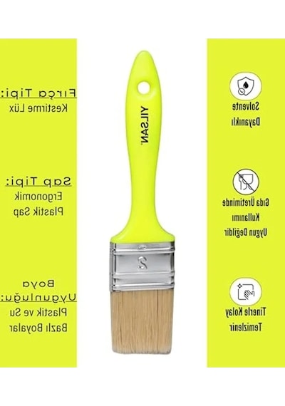 No: 2 Kestirme Lüks Boya Fırçası, 5 Cm Genişliğinde