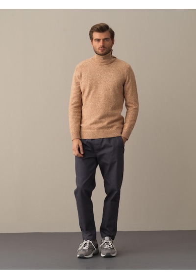 Xint Camel Regular Fit Balıkçı Yaka Kazak 801651