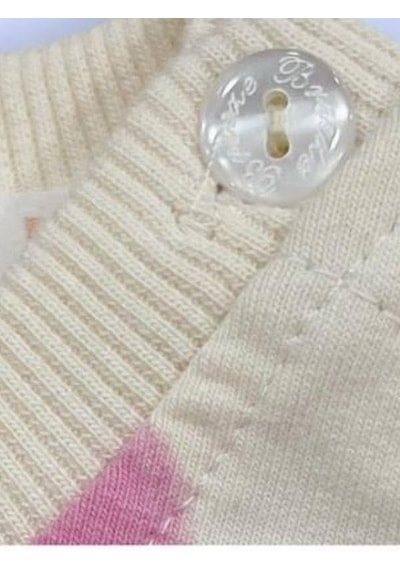 Breeze Kız Çocuk Pamuklu Kalp Desenli Eşofman Takım-15498 Çok Renkli