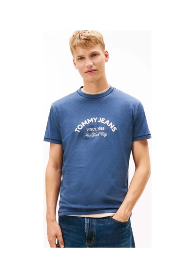 Tommy Jeans Erkek Tişört-dm0dm22328 Mavi