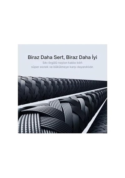 Pd Lightning Ultra Hızlı Kırılmaz Siyah Şarj Kablosu