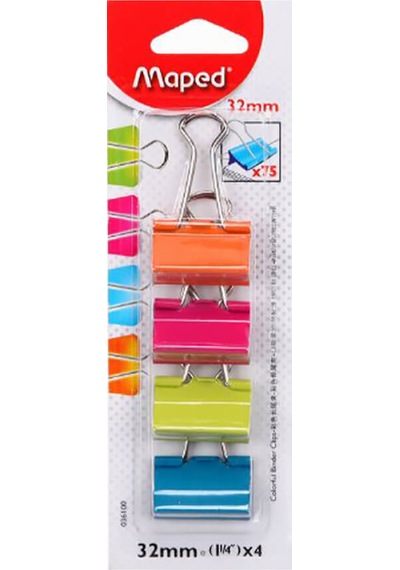 Maped 036100 32 Mm Renkli Kıskaç
