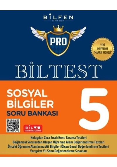 Bilfen 5.sınıf Biltest Pro Sosyal Bilgileri Soru Bankası Yeni Müfredat