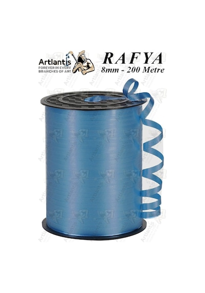 Rafya Şerit Kurdela 1 Adet 8mm 200 Metre Rabant Rafya Renkli Hediye Paketleme İpi Kurdela Balon Bağlama Ponpon Yapma Diğer 24505563