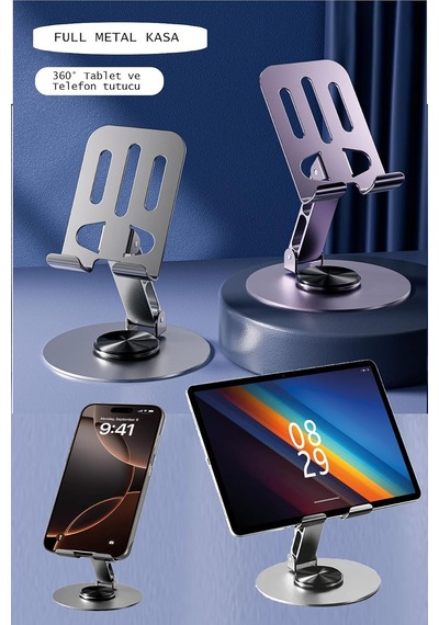 Lexroo Premium Full Metal Masaüstü Tablet Ve Telefon Standı