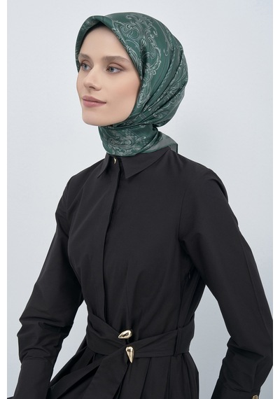 Armine Saf İpek Sura Eşarp-2026 İlkbahar-yaz- 953700d Zümrüt