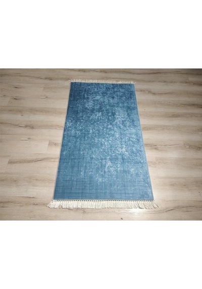 Yamalıhome Style K1003 Kırık Mavi 80X150 Cm Baskı Kilim
