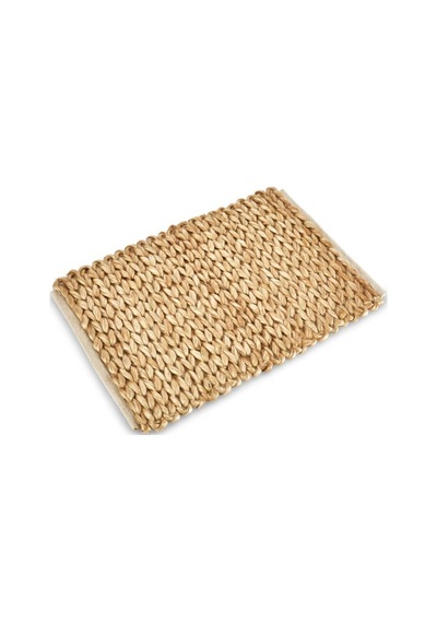 Buççin Online Mağaza Nature Jüt Hasır Dikdörtgen Saçaklı Paspas 65x45 Cm Jüt Kahverengi Çok Renkli