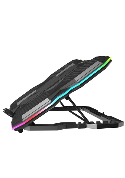 Blueforce Icecore Siyah 5 Fanlı Alüminyum 9-17 Inç Rgb Notebook Soğutucu Stand Sx-25rgb