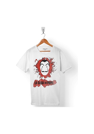 La Casa De Papel Lacasa Skull Erkek Tişört 001