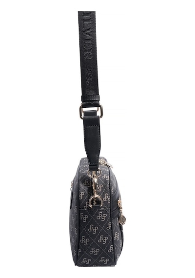 Silver Polo Sp1280 Kadın Çapraz Çanta Monogram Füme-siyah