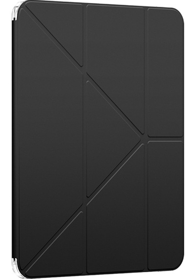 Apple Uyumlu iPad  Pro 11 2024 Amazingthing Minimal Serisi Katlanabilir Standlı Kılıf Siyah Kapaklı Kılıf