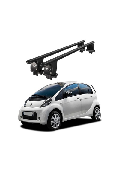 Royal Citroen C-zero 2010 Ve Sonrası Uyumlu Siyah Kilitli Ara Atkı Port Bagaj Tavan Barı